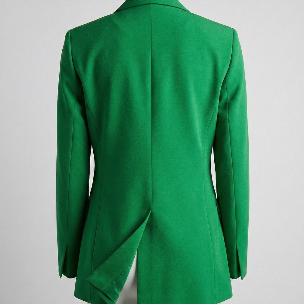 Talbots Green Double-Breasted Statement Blazer - image 5